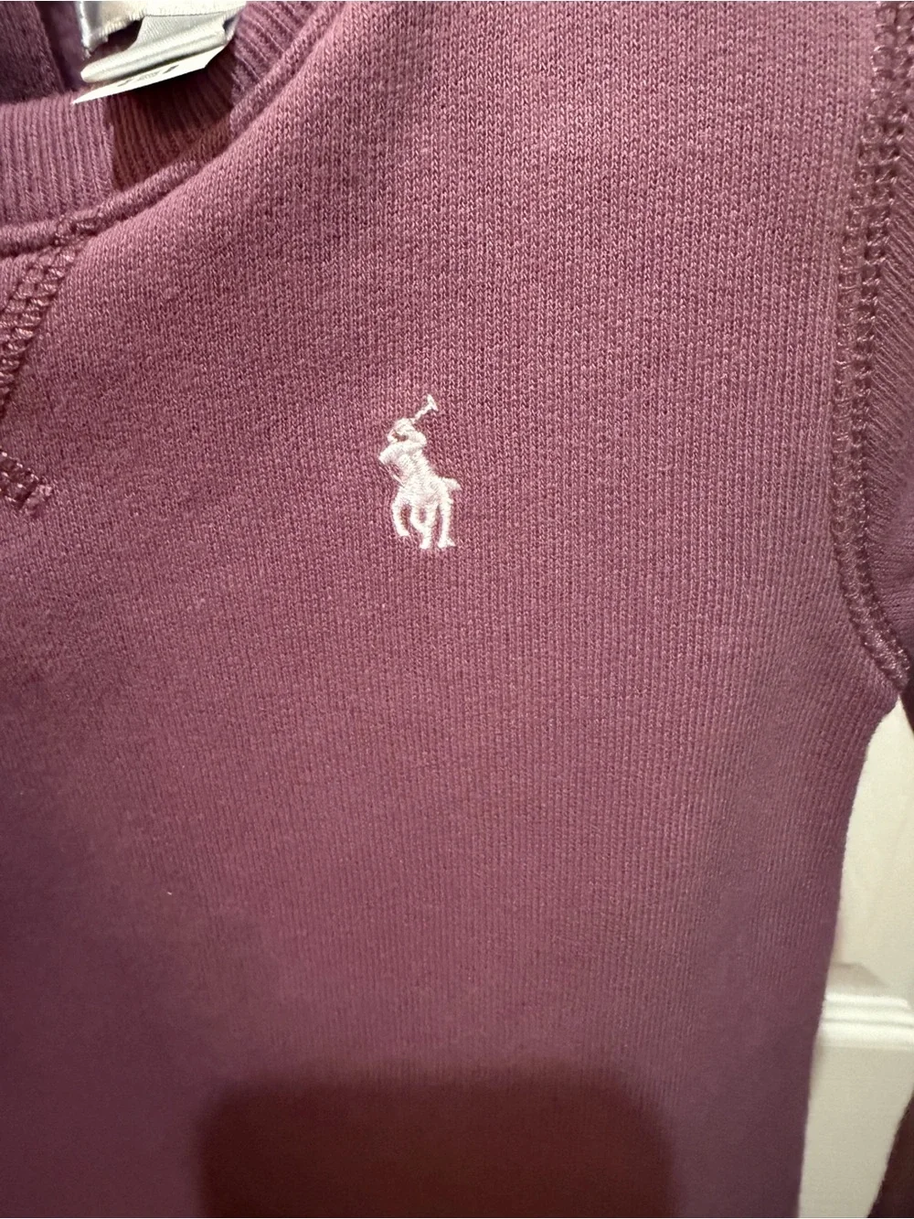 Ralph Lauren Girls' Mauve Ruffle-Hem Sweatshirt Dress